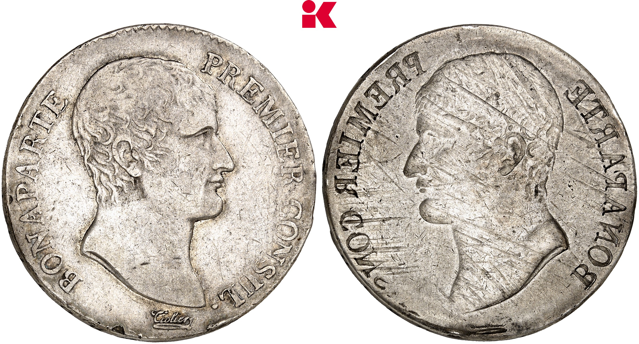 FRANKREICH KÖNIGREICH Consulat, 1799-1804. 5 Francs o. J. 