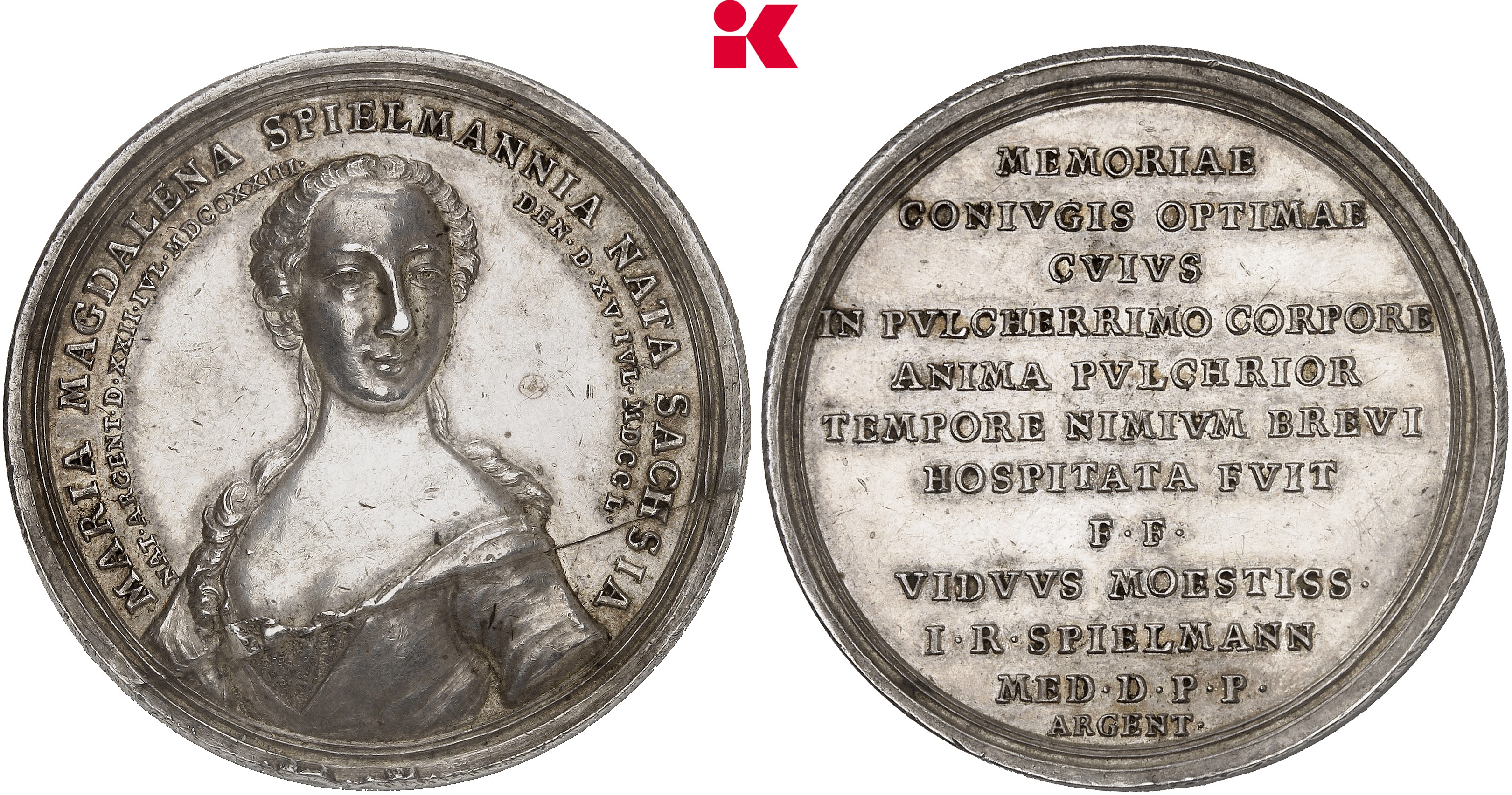 FRANKREICH/ELSASS STRASSBURG Silbermedaille 1750,