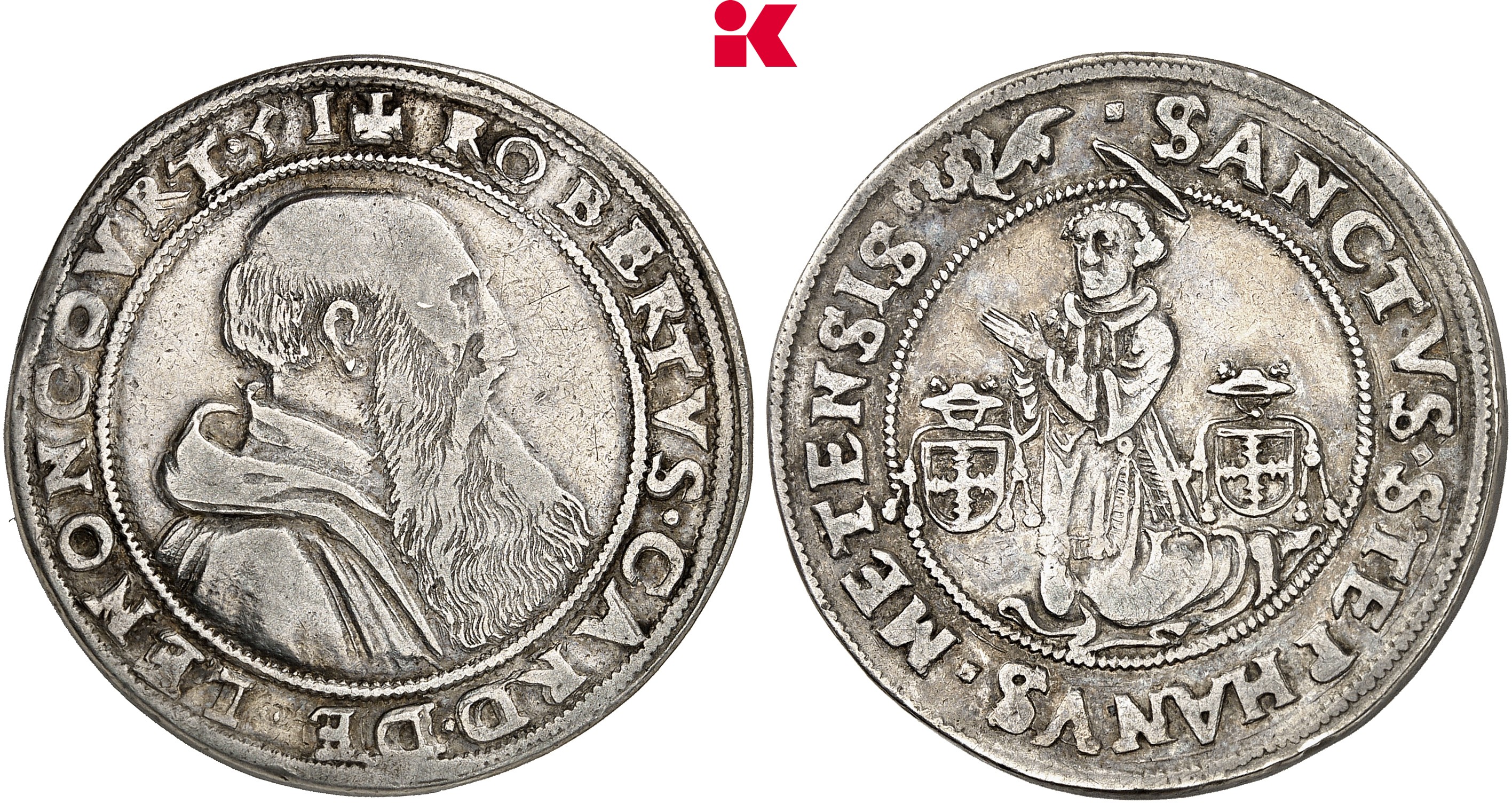 FRANKREICH/LOTHRINGEN METZ Robert von Lenoncourt, 1551-1555. Taler 1551, Vic-sur-Seille.