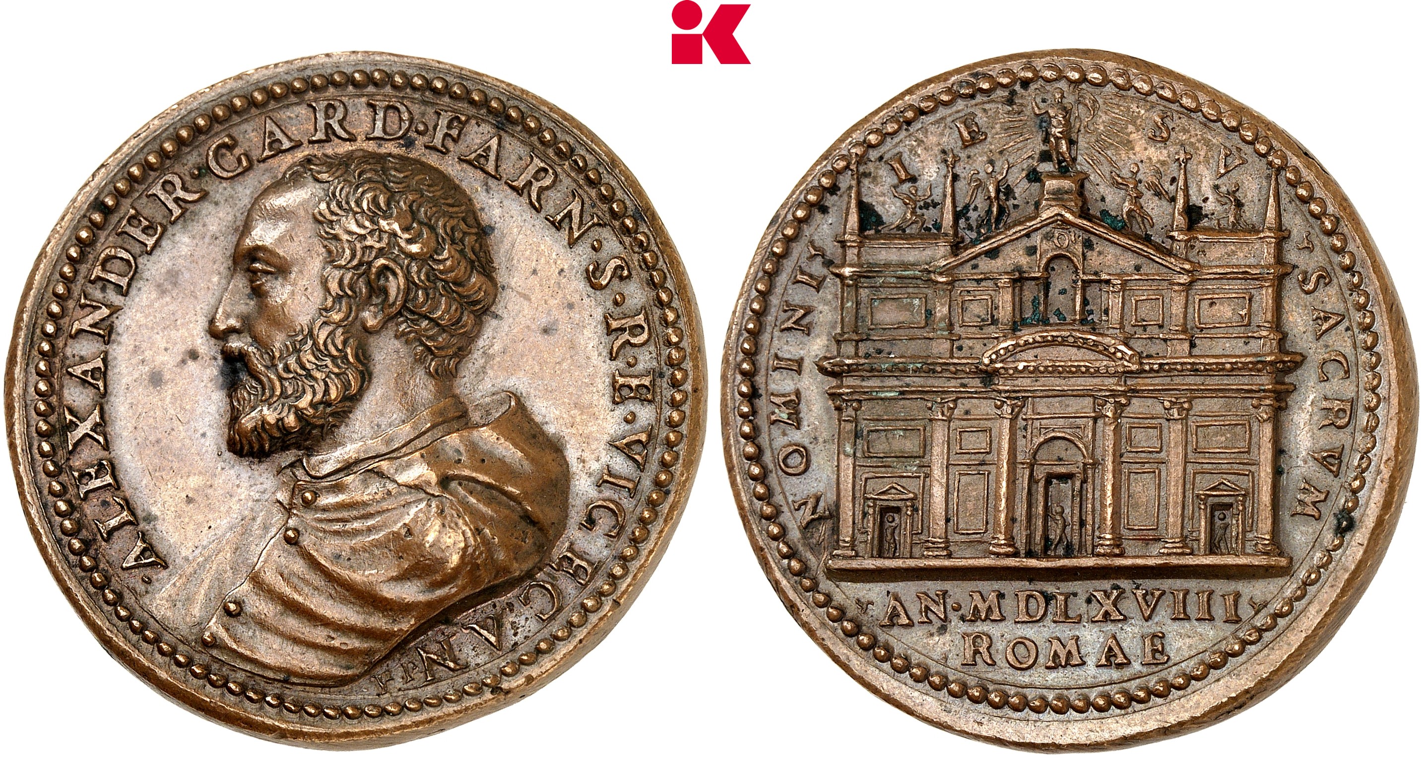 ITALIEN KIRCHENSTAAT/VATIKAN Pius V., 1566-1572. Bronzemedaille 1568,
