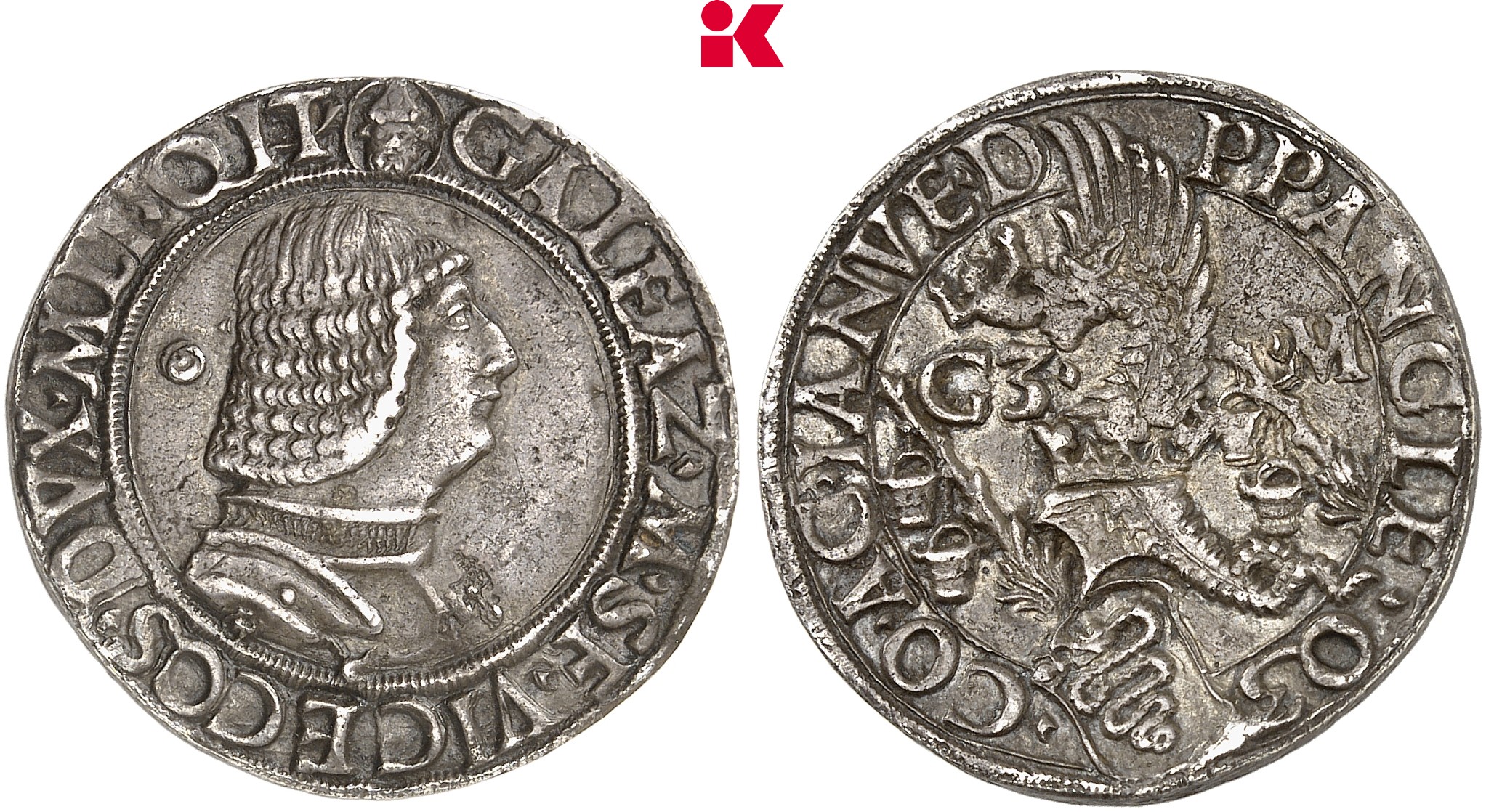 ITALIEN MAILAND Galeazzo Maria Sforza, 1466-1476. Testone o. J.