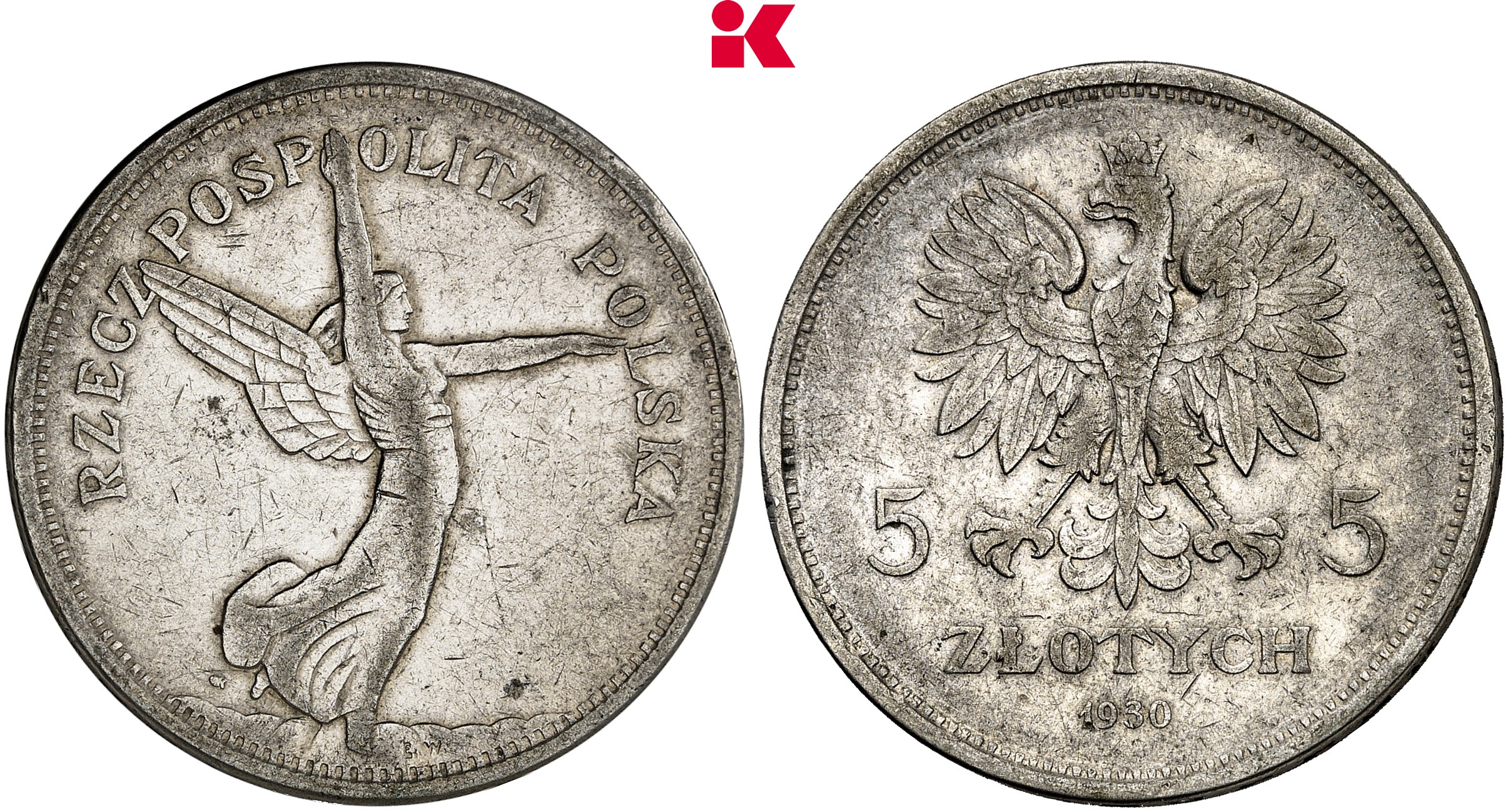 POLEN KÖNIGREICH Republik, 1919-1939. 5 Zlotych 1930, Warschau.