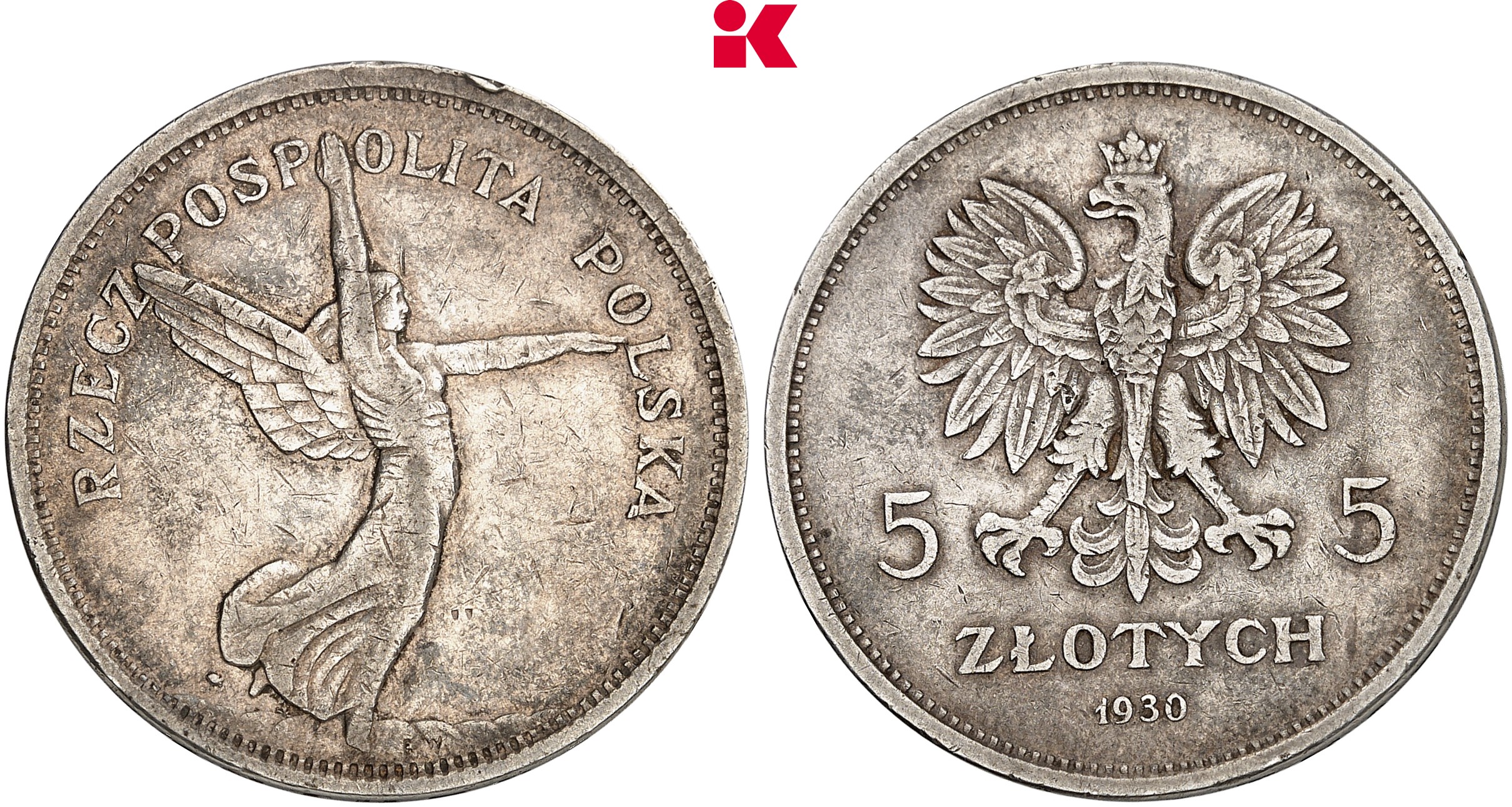 POLEN KÖNIGREICH Republik, 1919-1939. 5 Zlotych 1930, Warschau.