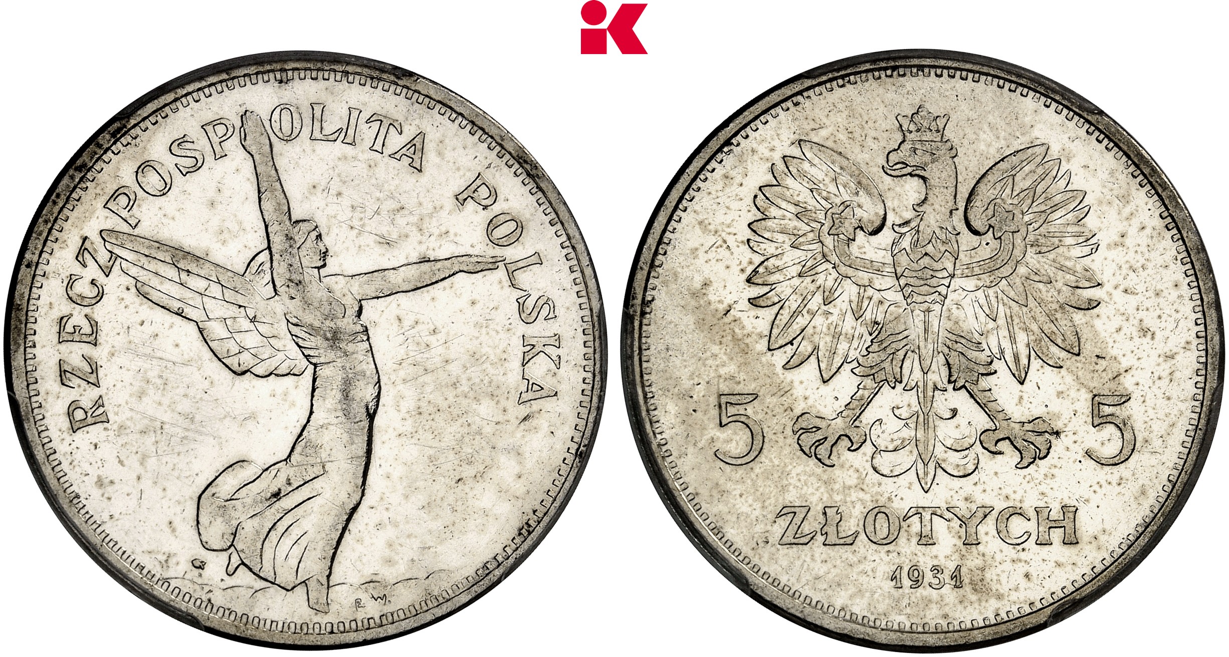 POLEN KÖNIGREICH Republik, 1919-1939. 5 Zlotych 1931, Warschau.