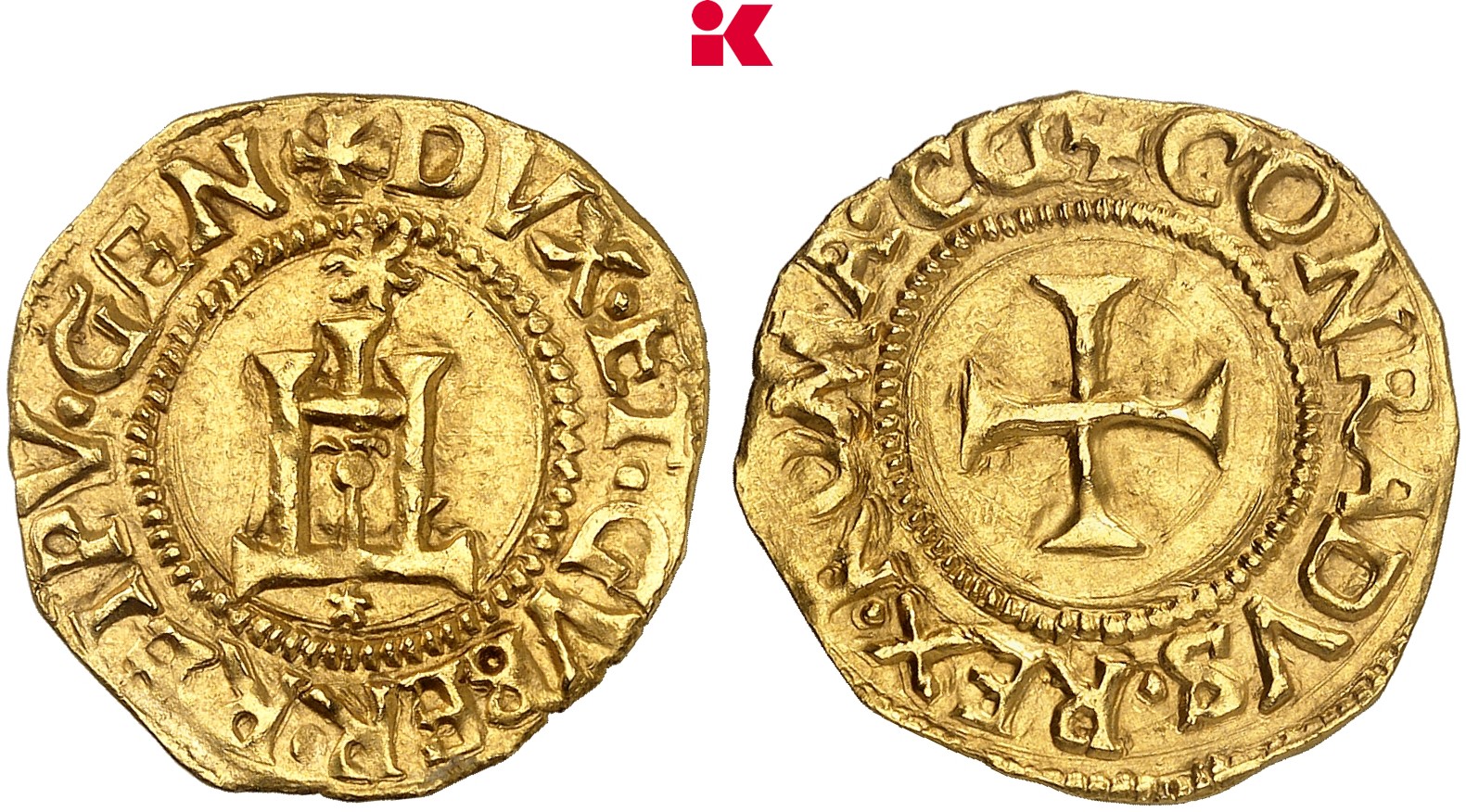 ITALIEN GENUA Republik (Dogi Biennali), 1528-1797. Scudo d'oro del sole o. J. (1528-1541), Genua.