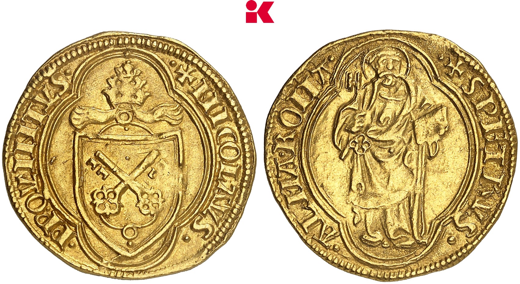 ITALIEN KIRCHENSTAAT/VATIKAN Nicolaus V., 1447-1455. Ducato papale o. J., Rom.