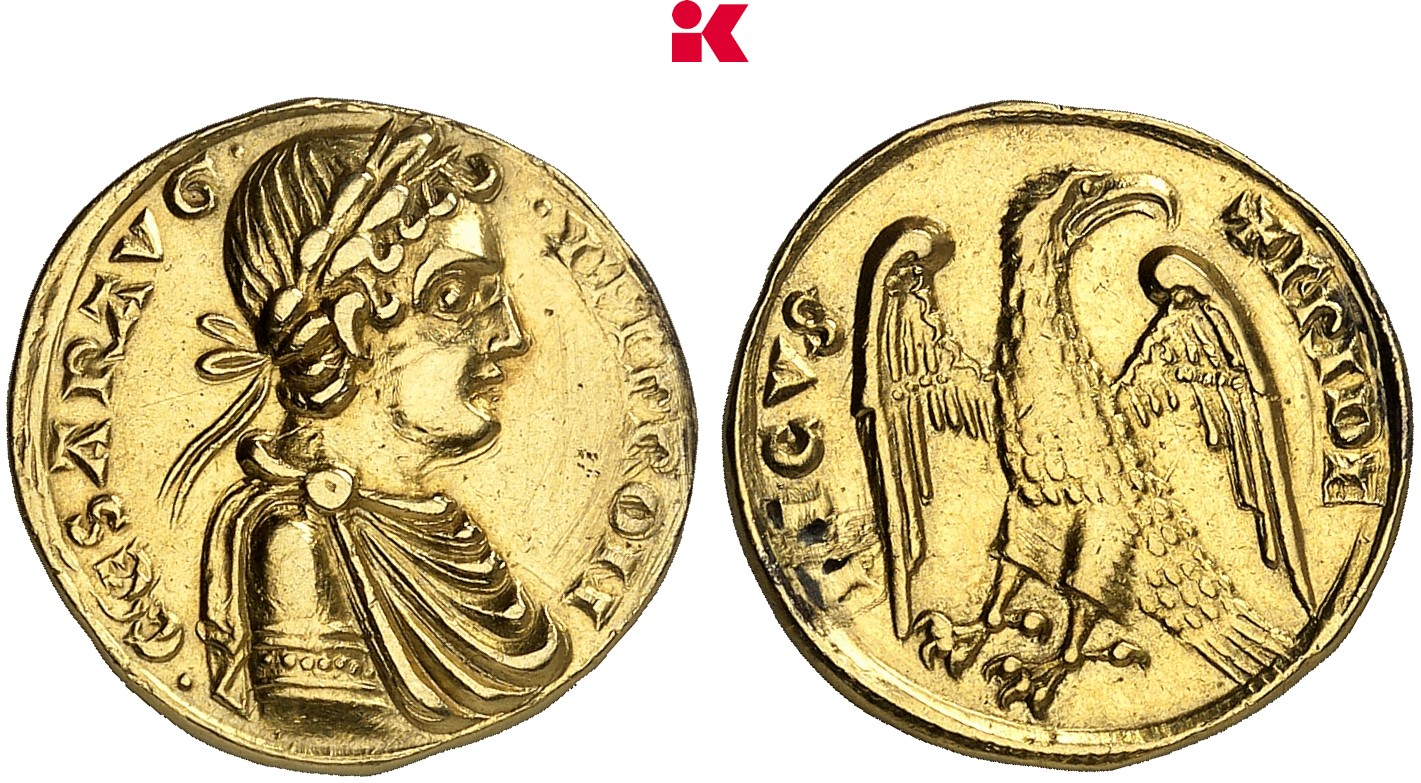 ITALIEN SIZILIEN Federico II., 1197-1250. Augustalis nach 1231, Messina.
