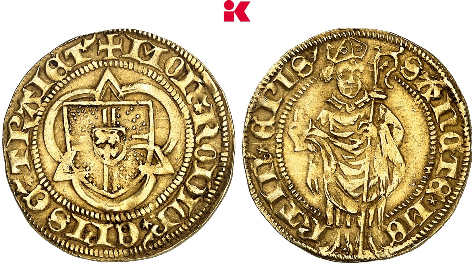 NIEDERLANDE UTRECHT Bistum. Rudolf von Diepholz, 1433-1455. Goldgulden o. J.