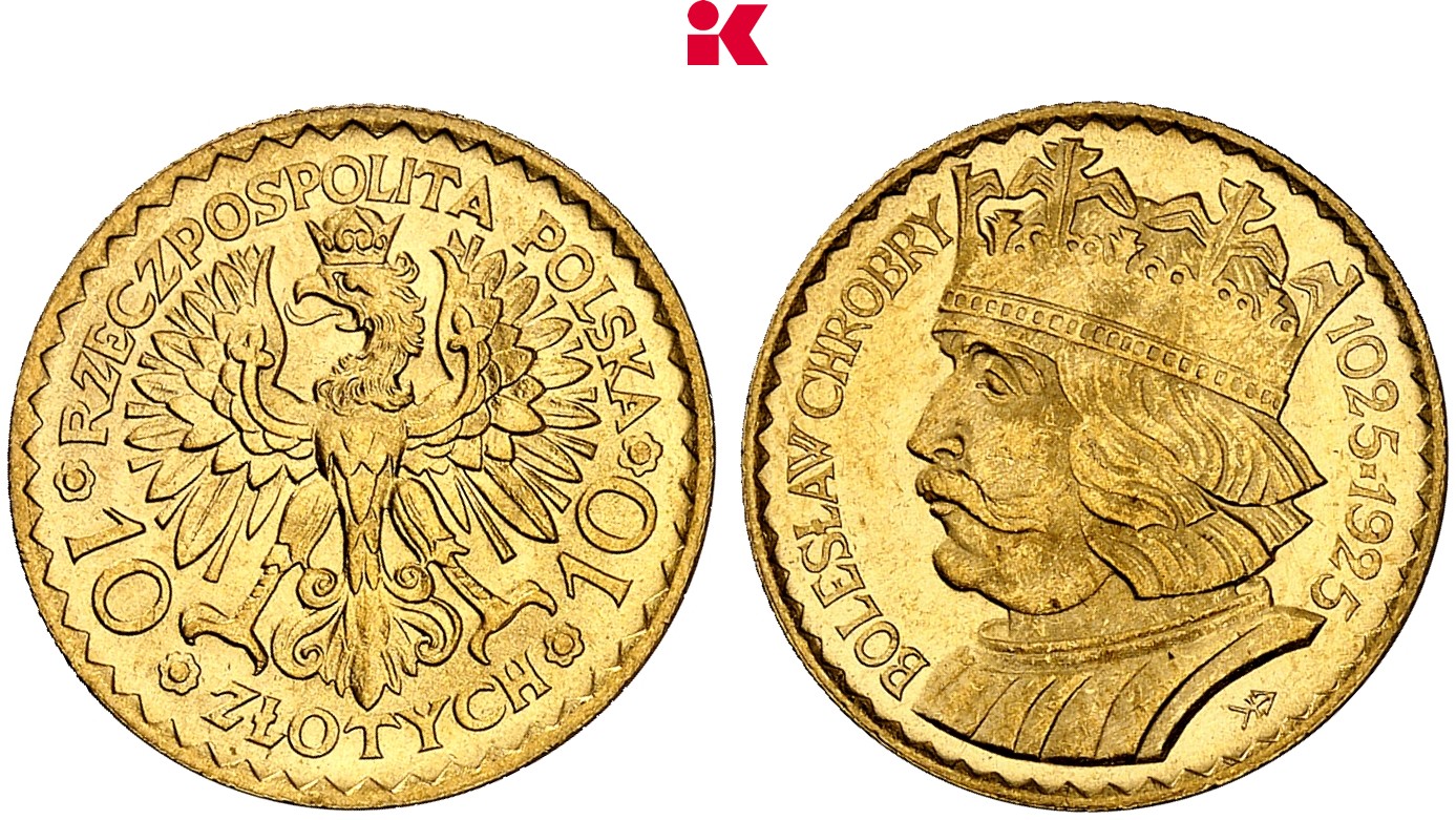 POLEN KÖNIGREICH Republik, 1919-1939. 10 Zlotych 1925.