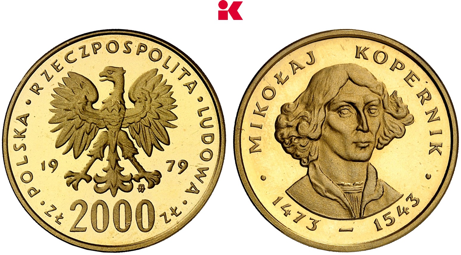POLEN KÖNIGREICH Volksrepublik, 1945-1989. 2.000 Zlotych 1979.