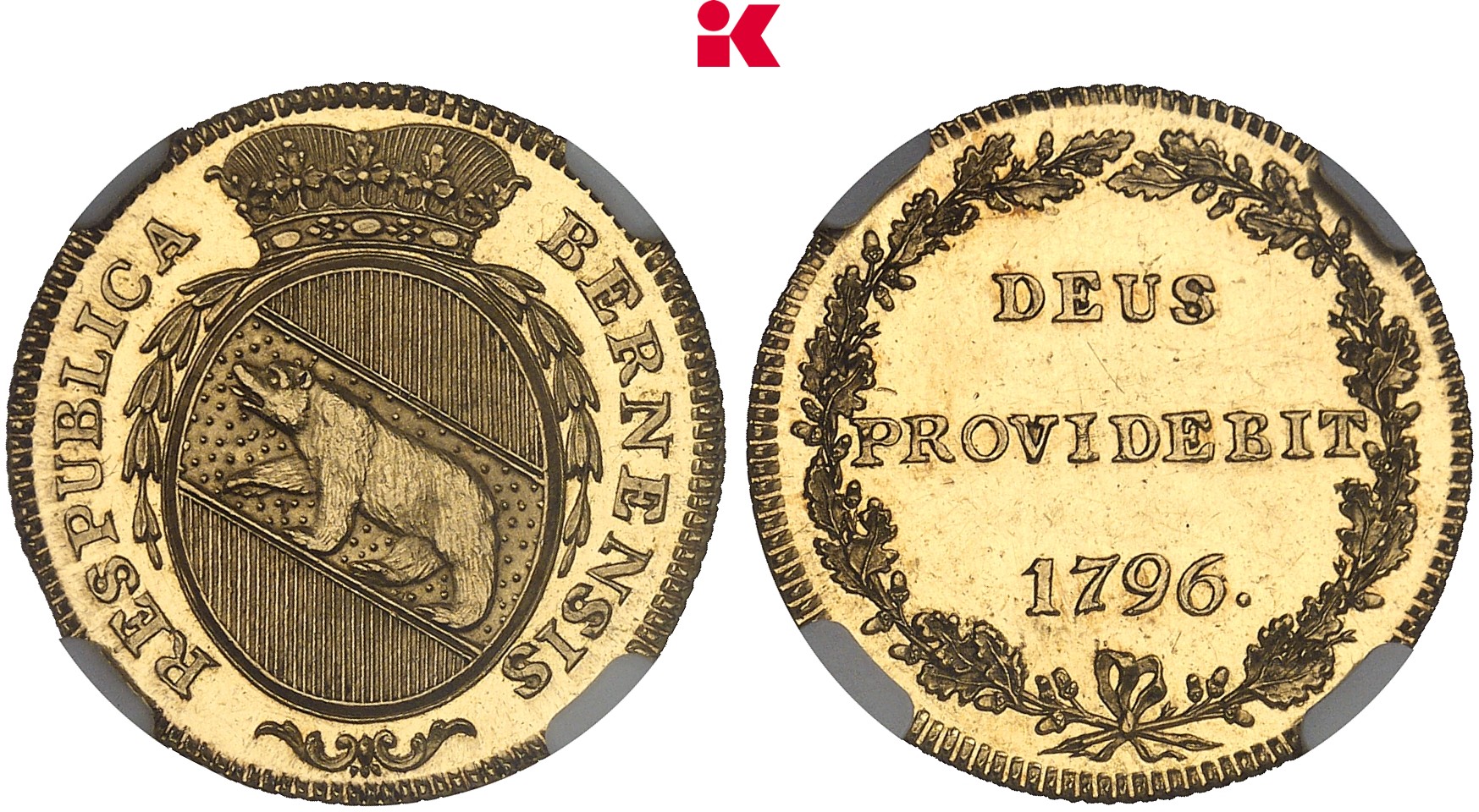 SCHWEIZ BERN Stadt. Duplone 1796.