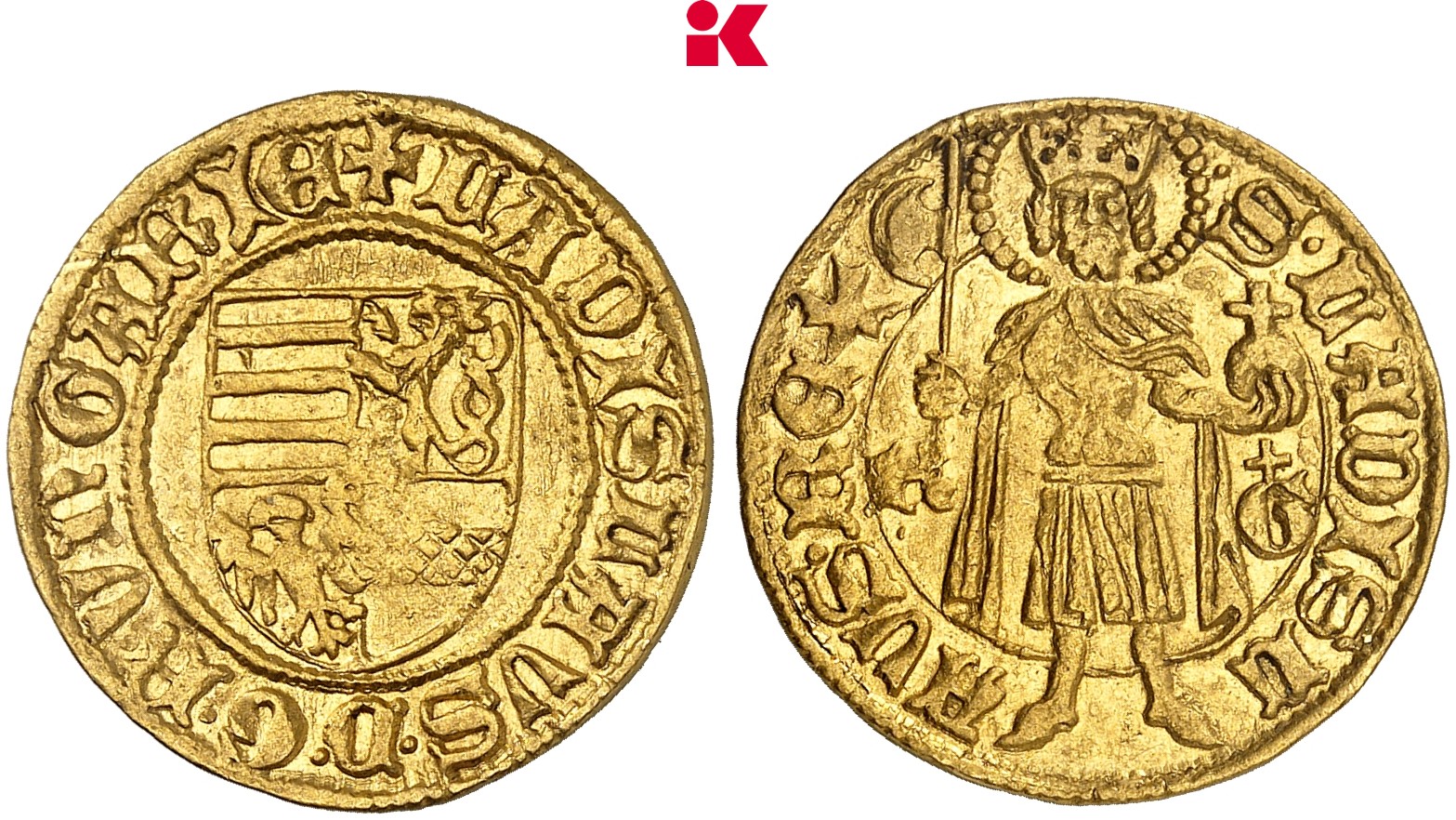 UNGARN Ladislaus V., 1453-1457. Goldgulden o. J. (1457), Kremnitz.