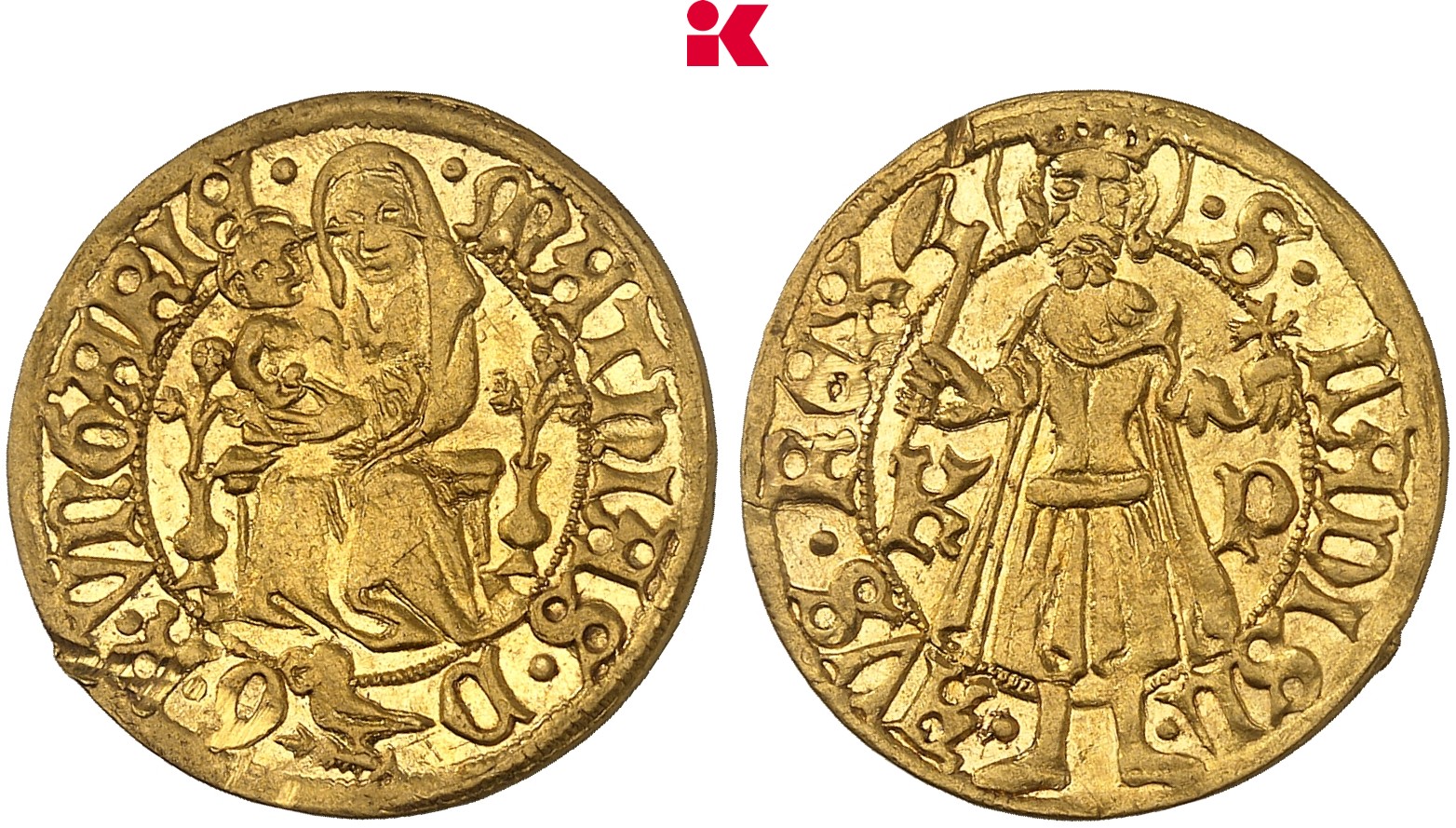 UNGARN Matthias Corvinus, 1458-1490. Goldgulden o. J. (1472-1478), Kremnitz.