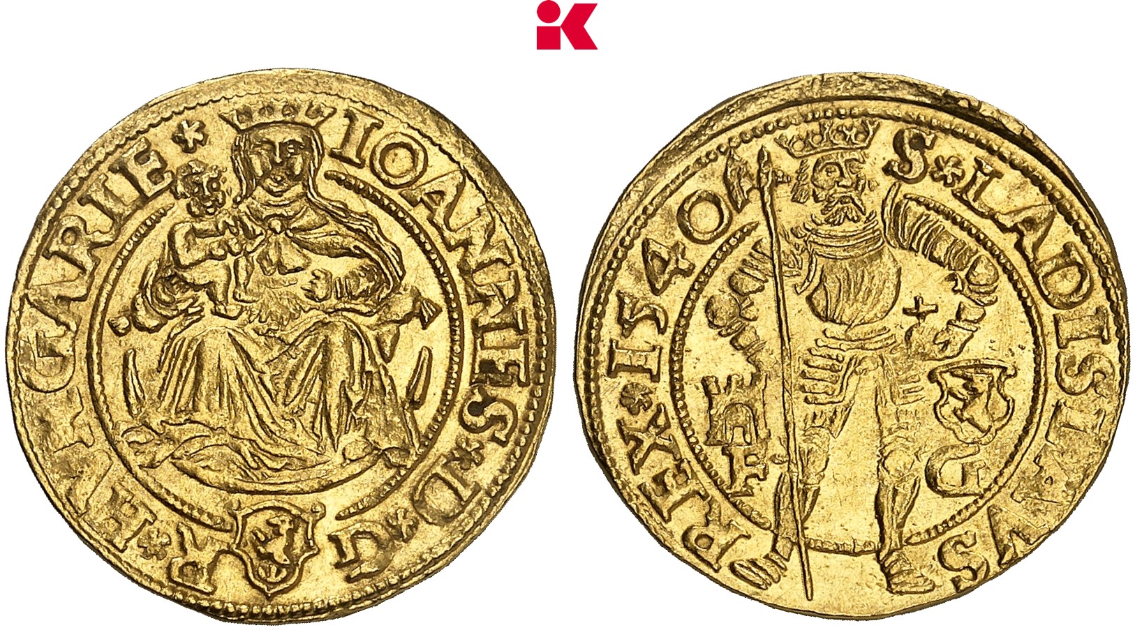 UNGARN Johannes Zapolya, 1526-1540. Goldgulden 1540, Hermannstadt.