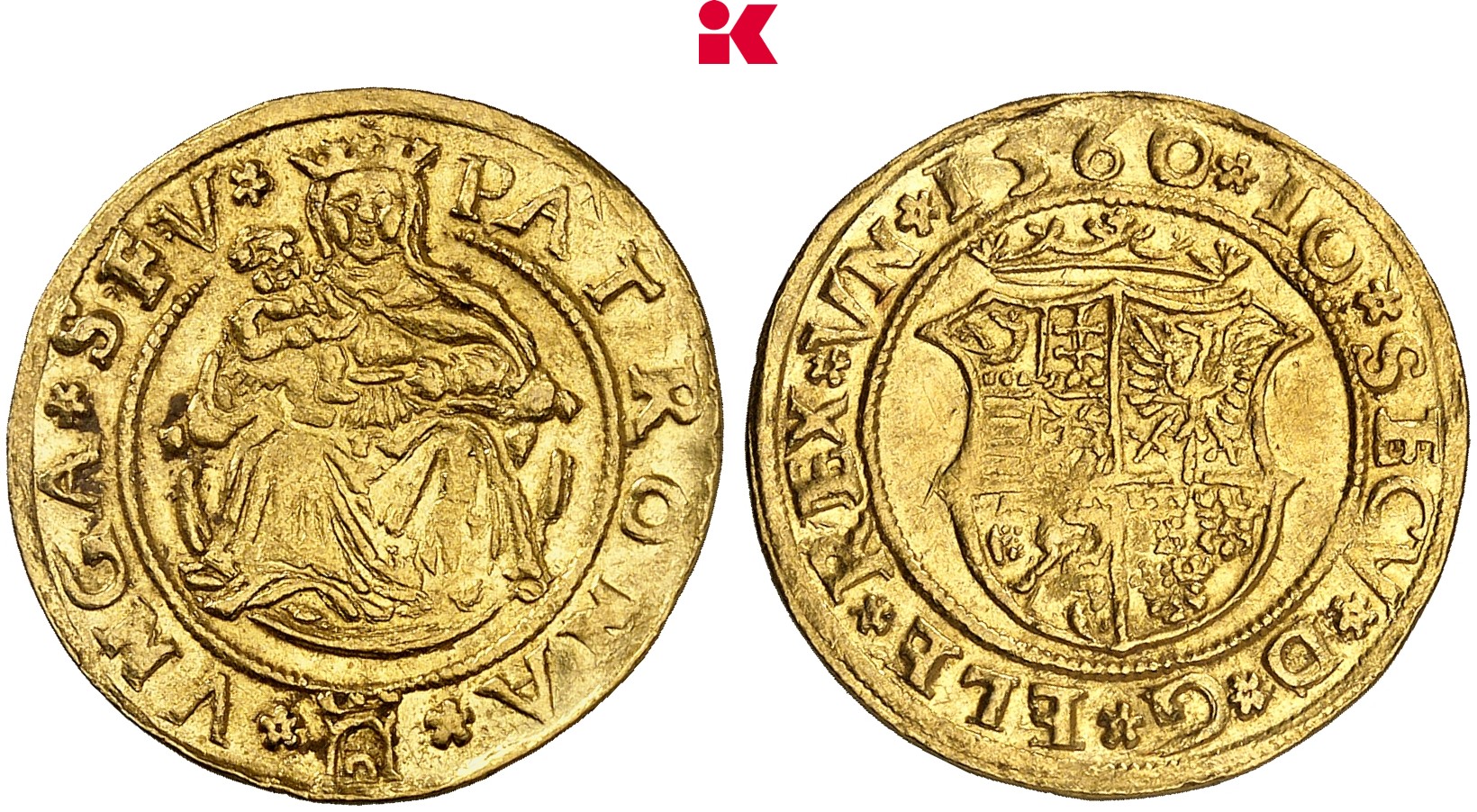 UNGARN SIEBENBÜRGEN Johann II. Sigismund, 1559-1571. Dukat 1560, Klausenburg.