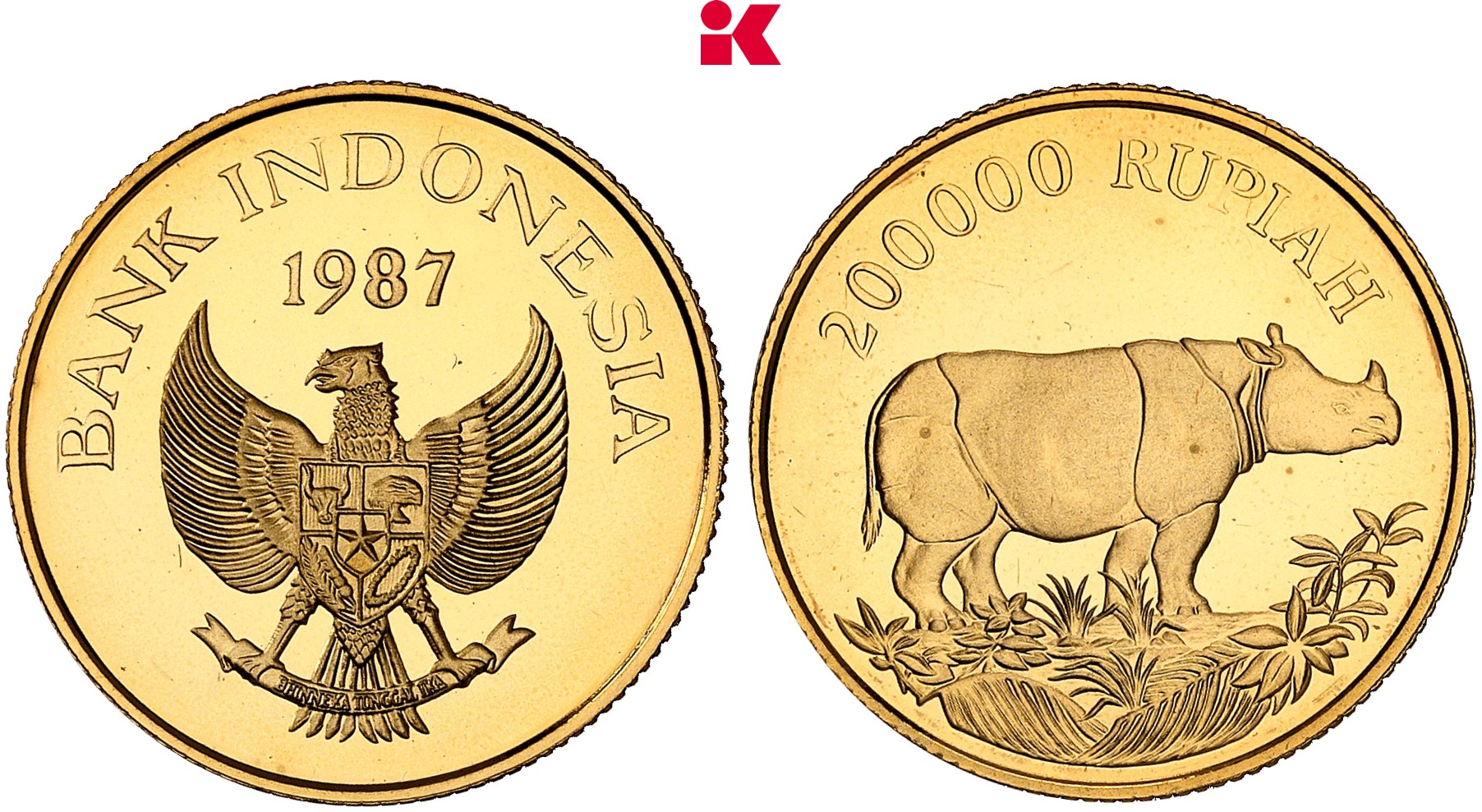 INDONESIEN Republik. 200.000 Rupiah 1987.