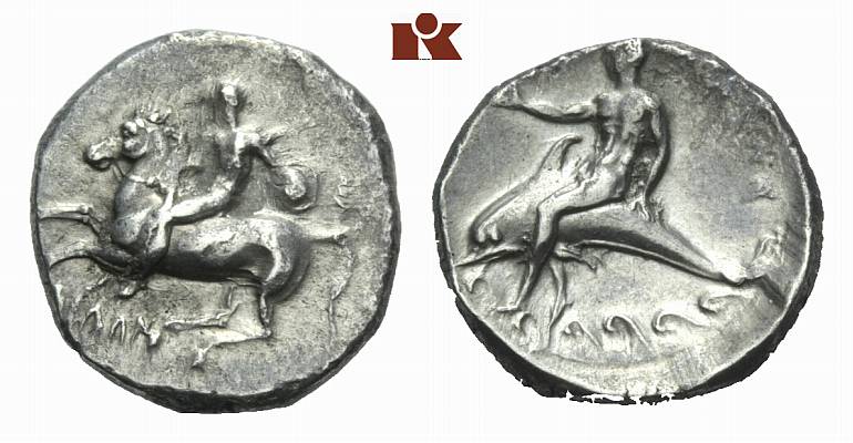 CALABRIA TARENT. AR-Didrachme, 302/280 v. Chr. (?);