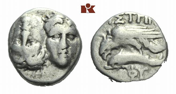 MOESIA ISTROS. AR-Drachme, 4. Jahrhundert v. Chr.;