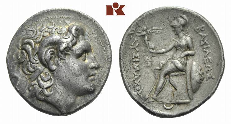THRACIA KÖNIGREICH. Lysimachos, 323-281 v. Chr. AR-Tetradrachme, 297/281 v. Chr., Lampsakos;
