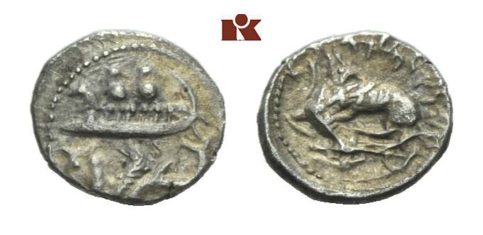 PHOENICIA BYBLOS. Adramelek, spätes 4. Jahrhundert v. Chr. AR-1/16 Stater;