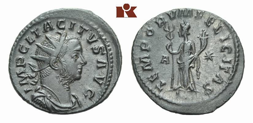 MÜNZEN DER RÖMISCHEN KAISERZEIT Tacitus, 275-276. Æ-Antoninian, 276, Lugdunum, 5. Emission;