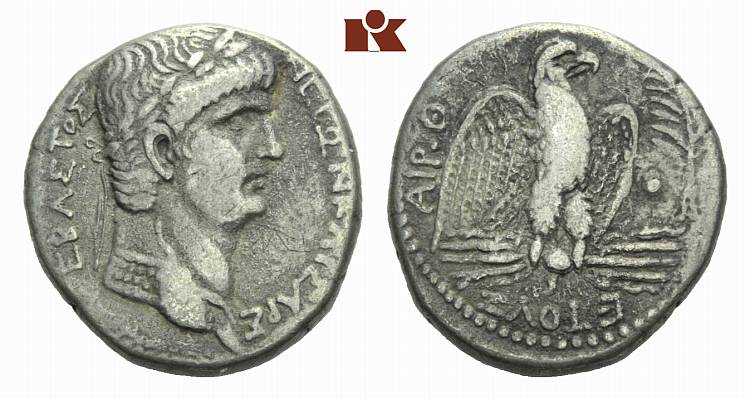 MÜNZEN DER RÖMISCHEN KAISERZEIT Nero, 54-68. AR-Tetradrachme Jahr 9 des Nero und Jahr 111 der caesarischen Ära (= 62/63), Antiochia (Syria);