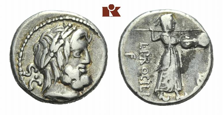 MÜNZEN DER RÖMISCHEN REPUBLIK AR-Denar, 80 v. Chr., Rom,