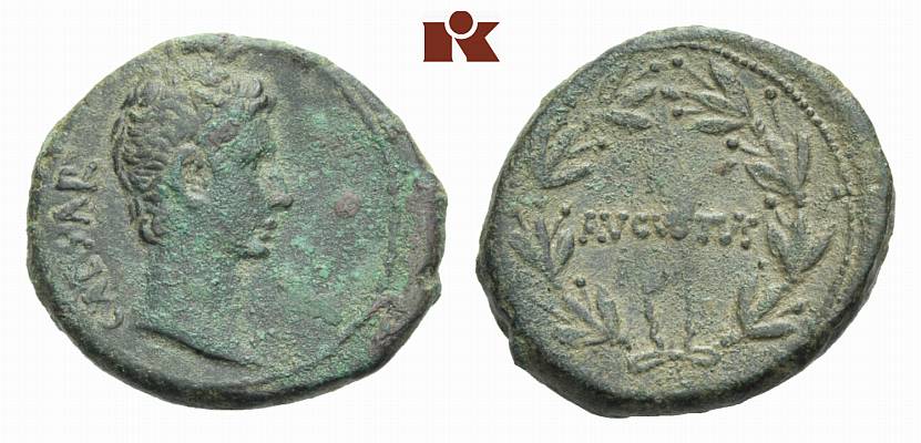 MÜNZEN DER RÖMISCHEN KAISERZEIT Augustus, 30 v.-14 n. Chr. Æs, um 25 v. Chr., kleinasiatische Münzstätte;