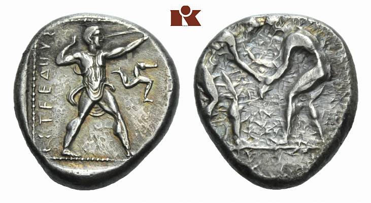 PAMPHYLIA ASPENDOS. AR-Stater, 420/370 v. Chr.;