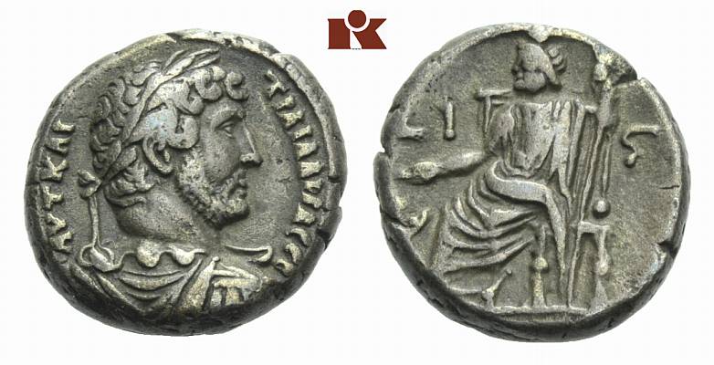 MÜNZEN DER RÖMISCHEN KAISERZEIT Hadrianus, 117-138. B-Tetradrachme, Jahr 16 (= 131/132), Alexandria (Aegyptus);