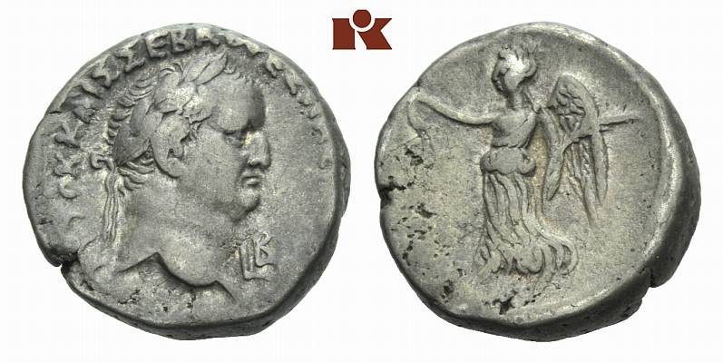 MÜNZEN DER RÖMISCHEN KAISERZEIT Vespasianus, 69-79. B-Tetradrachme, Jahr 2 (= 69/70), Alexandria;