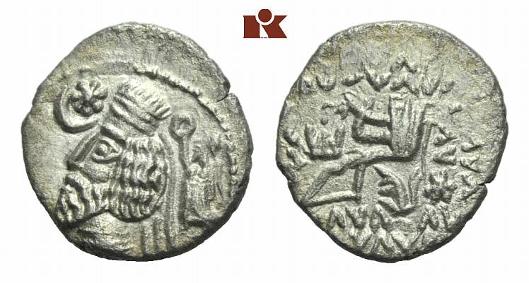 PARTHIA Phraatakes, 2 v. - 4 n. Chr. AR-Tetradrachme, Mithradatkart;