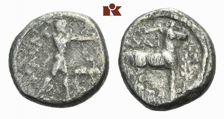 BRUTTIUM KAULONIA. AR-Stater, 475/425 v. Chr.;