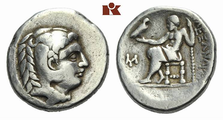 MACEDONIA KÖNIGREICH. Alexander III., 336-323 v. Chr. AR-Tetradrachme, barbarisiert, unbestimmte Münzstätte;