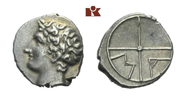 GALLIA MASSALIA. AR-Obol, 121/49 v. Chr.;