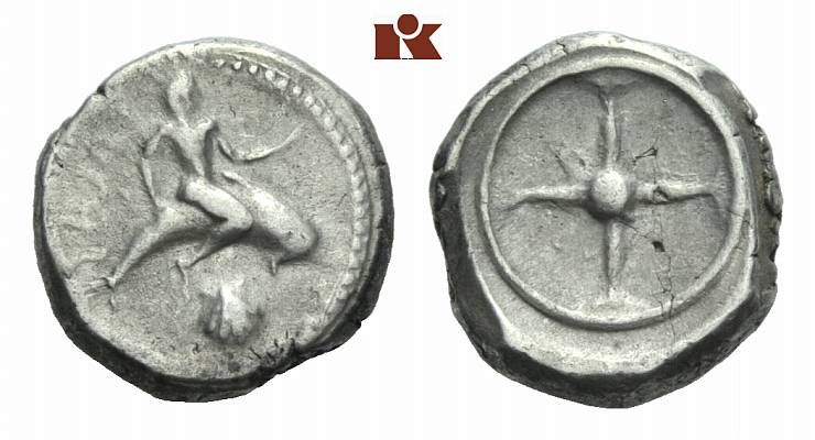 CALABRIA TARENT. AR-Didrachme, 480/470 v. Chr.;