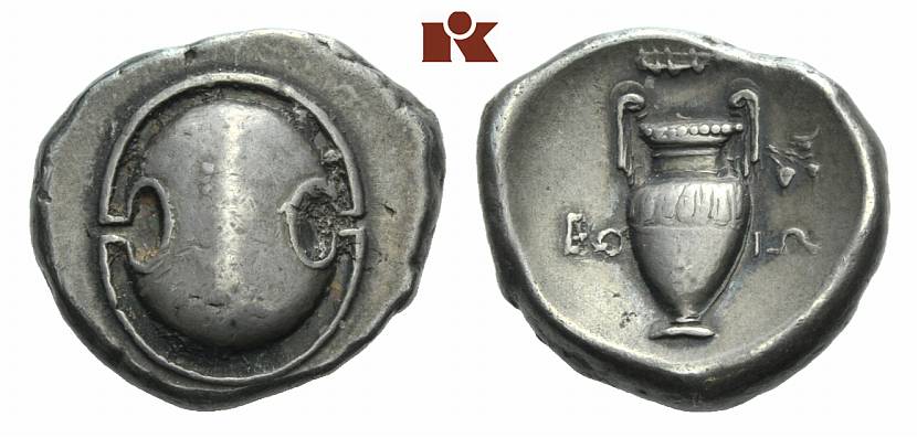 BOEOTIA KOINON. AR-Stater, 395/387 v. Chr.;