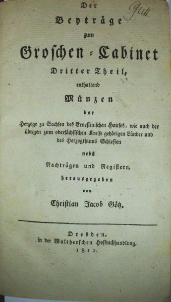 BIBLIOPHILE WERKE GÖTZ, C.J.
