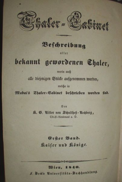 BIBLIOPHILE WERKE SCHULTHESS-RECHBERG, K. G.
