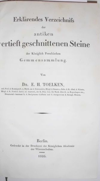 BIBLIOPHILE WERKE TOELKEN, E.H.