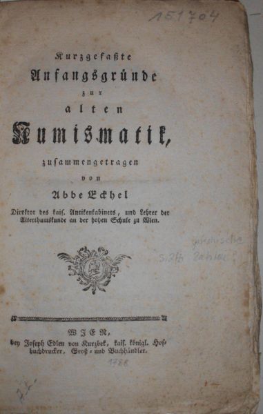 BIBLIOPHILE WERKE ECKHEL, J.