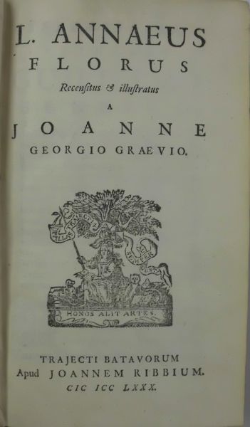 BIBLIOPHILE WERKE GRAEVIUS, J.G.
