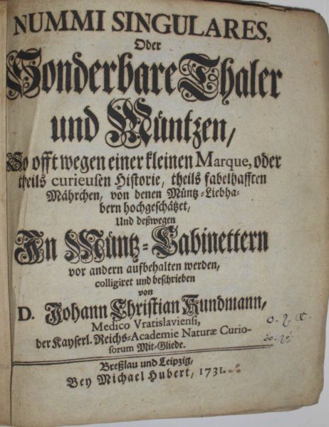 BIBLIOPHILE WERKE KUNDMANN, J.C.