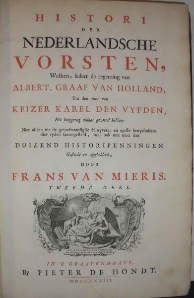 BIBLIOPHILE WERKE MIERIS, F. van