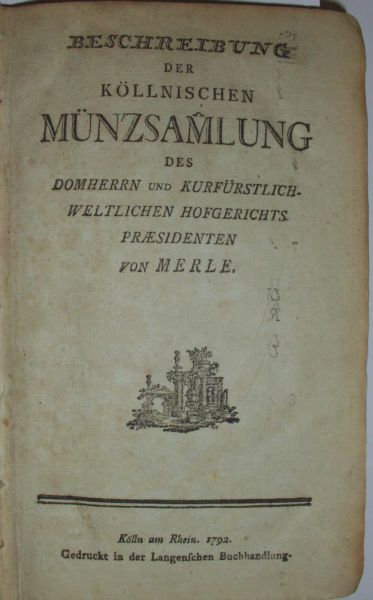 BIBLIOPHILE WERKE MERLE, von.