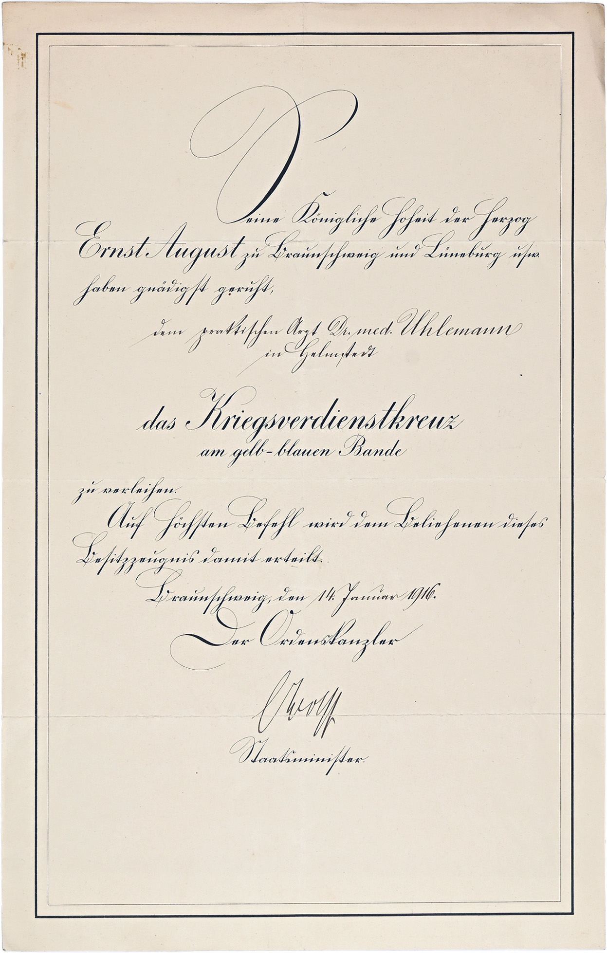 HERZOGTUM BRAUNSCHWEIG (BIS 1918)