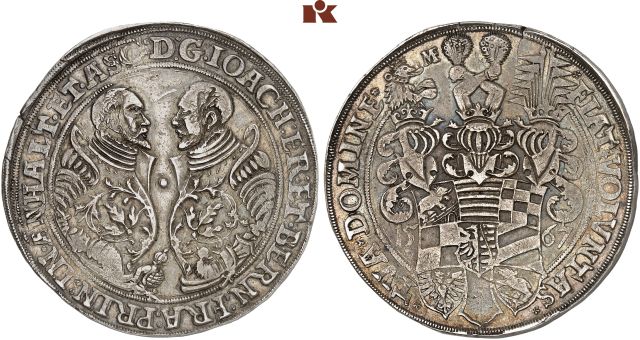 ANHALT, FÜRSTENTUM Joachim Ernst und Bernhard, 1566-1570.