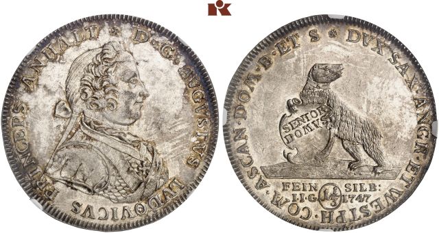 ANHALT-KÖTHEN, FÜRSTENTUM, SEIT 1807 HERZOGTUM August Ludwig, 1728-1755.