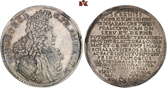 ANHALT-DESSAU, FÜRSTENTUM, SEIT 1806 HERZOGTUM Johann Georg II., 1660-1693.