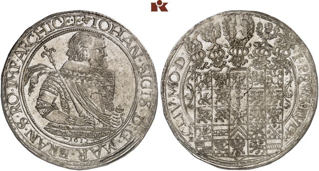 BRANDENBURG, MARKGRAFSCHAFT, SEIT DEM 14. JAHRHUNDERT KURFÜRSTENTUM Johann Sigismund, 1608-1619.